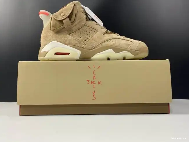 Cheap Kickmax Jordan Retro Scott British DH0690-200 Khaki 6 Air Travis 0619
